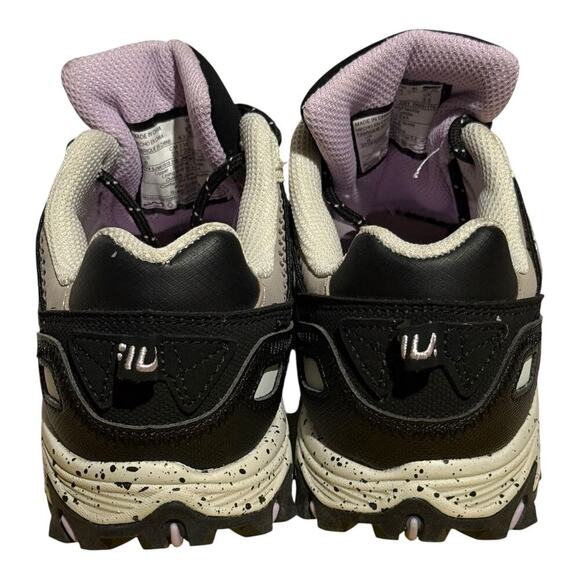 Fila Trail Running Shoes Women's Size 6 Cream Black Lavender Rugged Outdoor - Picture 5 of 8